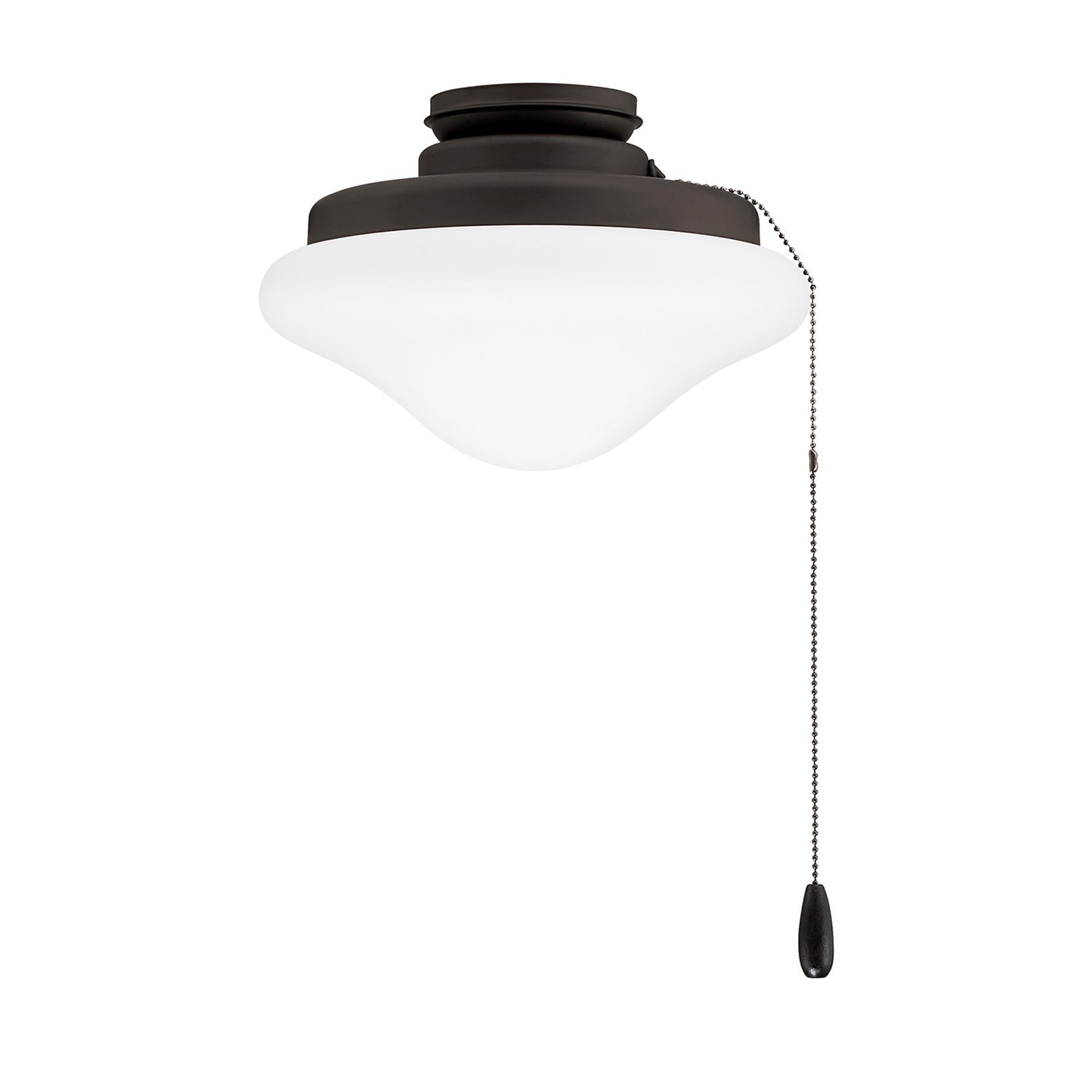 Savoy House Meridian 1-Light LED Fan Light Kit | Transitional Oil Rubbed Bronze and White Opal Glass | Indoor & Outdoor Covered Patio | Model M2039ORB