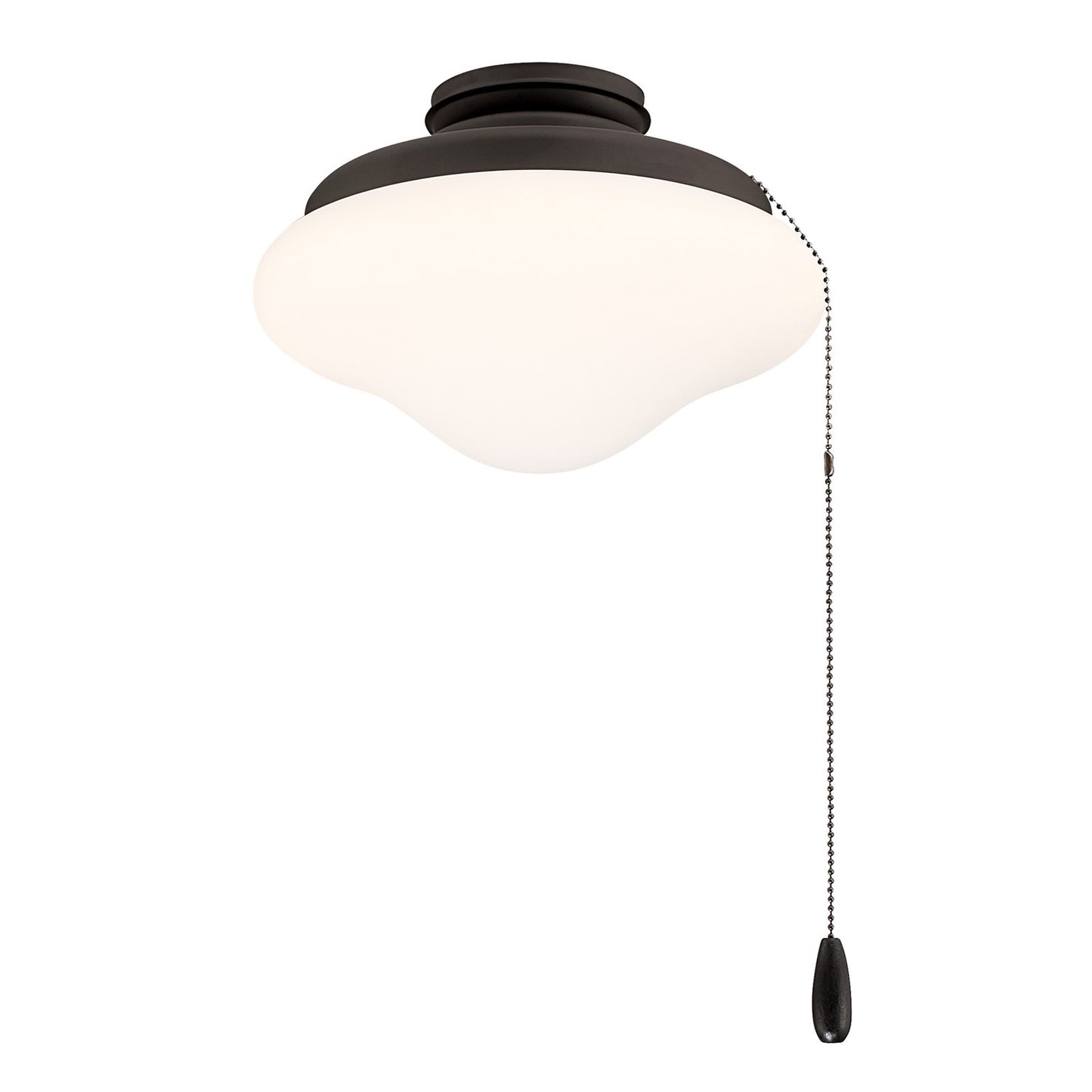 Savoy House Meridian 1-Light LED Fan Light Kit | Transitional Oil Rubbed Bronze and White Opal Glass | Indoor & Outdoor Covered Patio | Model M2039ORB