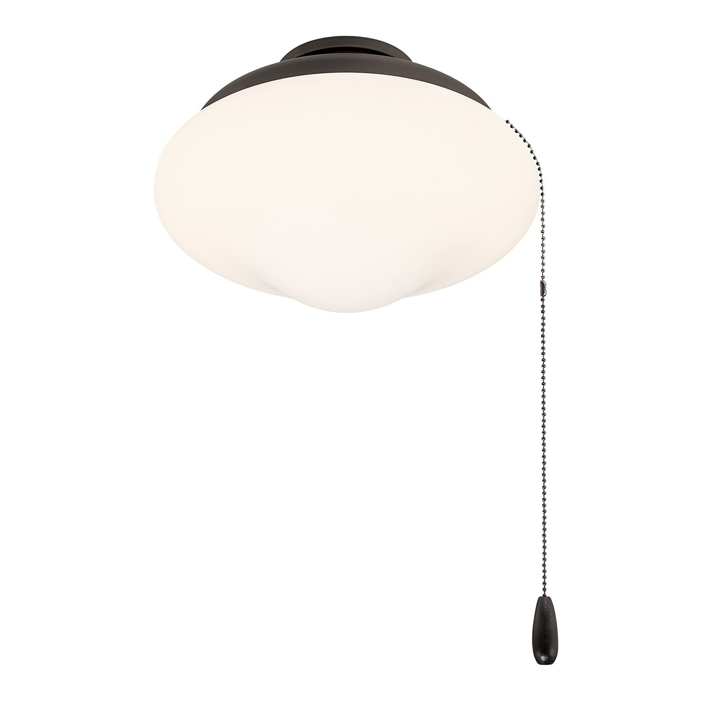 Savoy House Meridian 1-Light LED Fan Light Kit | Transitional Oil Rubbed Bronze and White Opal Glass | Indoor & Outdoor Covered Patio | Model M2039ORB