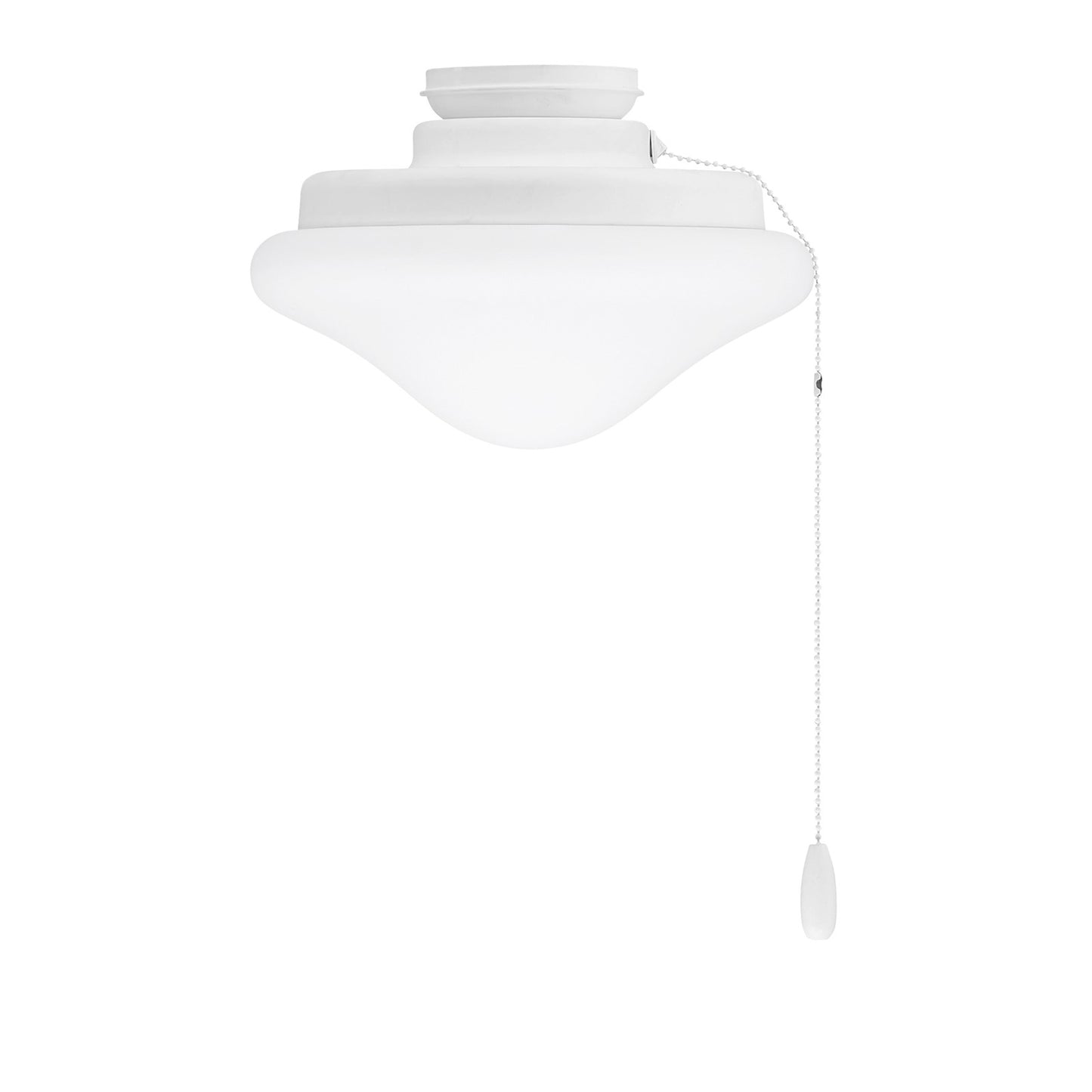 Savoy House Meridian 1-Light LED Fan Light Kit | Transitional White and White Opal Glass | Indoor & Outdoor Covered Patio | 10.88 x 10.88 | Model M2039WH