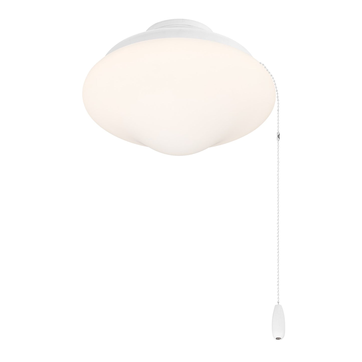 Savoy House Meridian 1-Light LED Fan Light Kit | Transitional White and White Opal Glass | Indoor & Outdoor Covered Patio | 10.88 x 10.88 | Model M2039WH