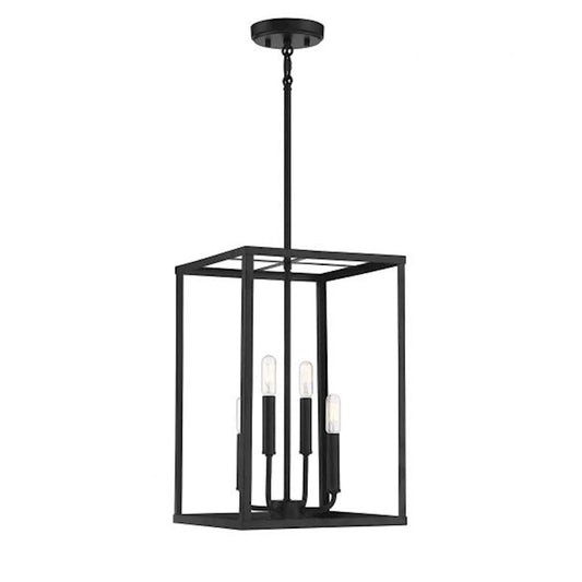 Savoy House 4-Light 18" Pendant, Matte Black - M30008MBK