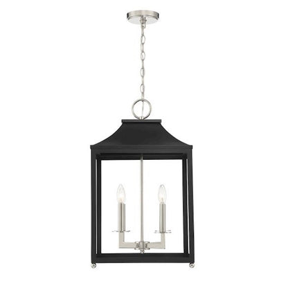 4 Light Pendant, Matte Black