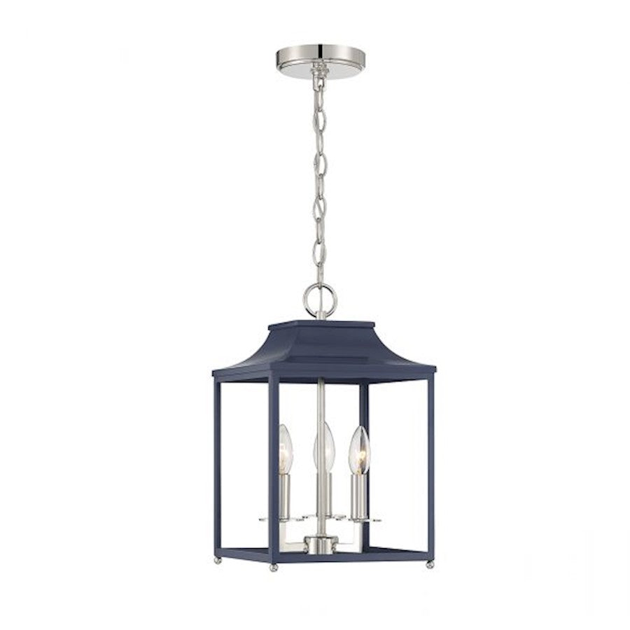 3 Light Pendant, Matte Black