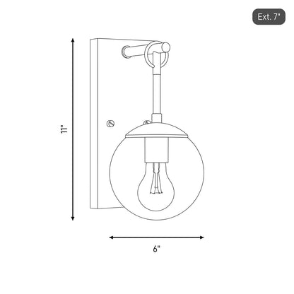 1 Light 11" Outdoor Wall Lantern