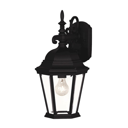 Savoy House 1-Light 9" Outdoor Wall Lantern, Black - M50055BK