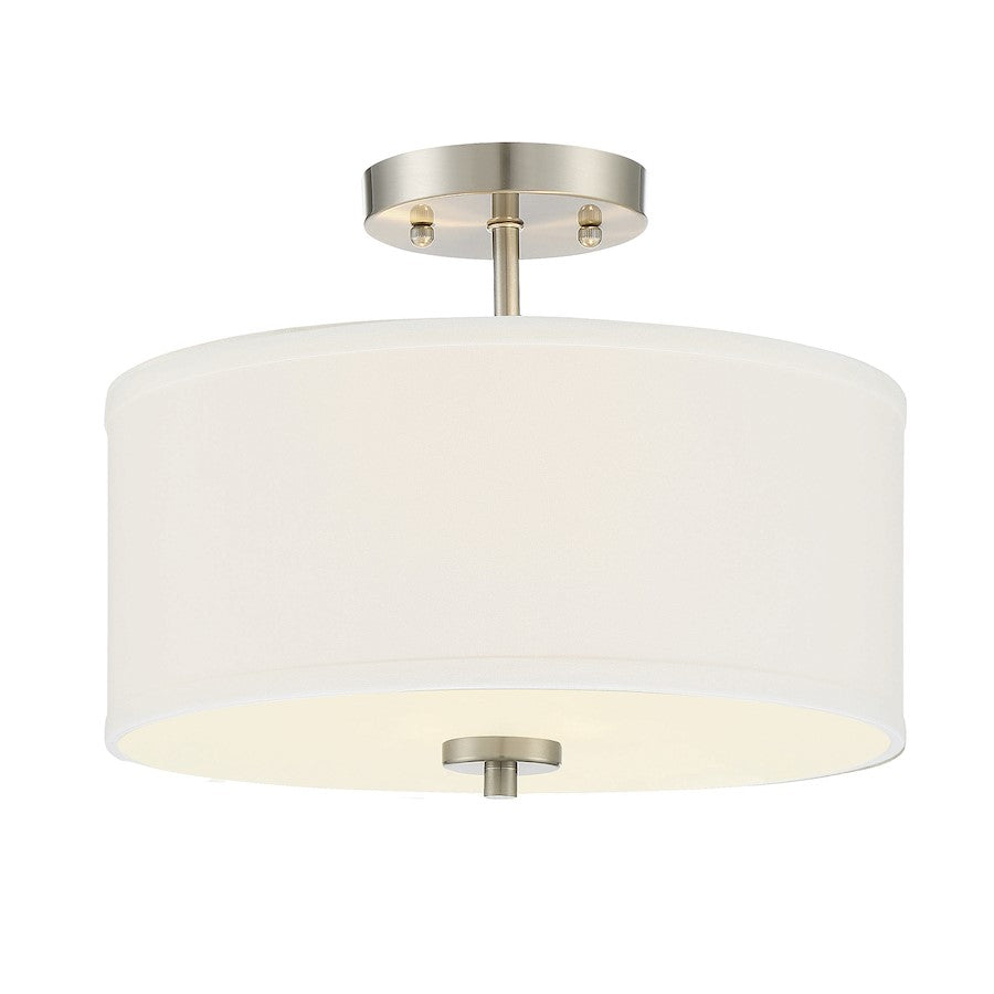 Meridian Modern 2 Light Semi Flush