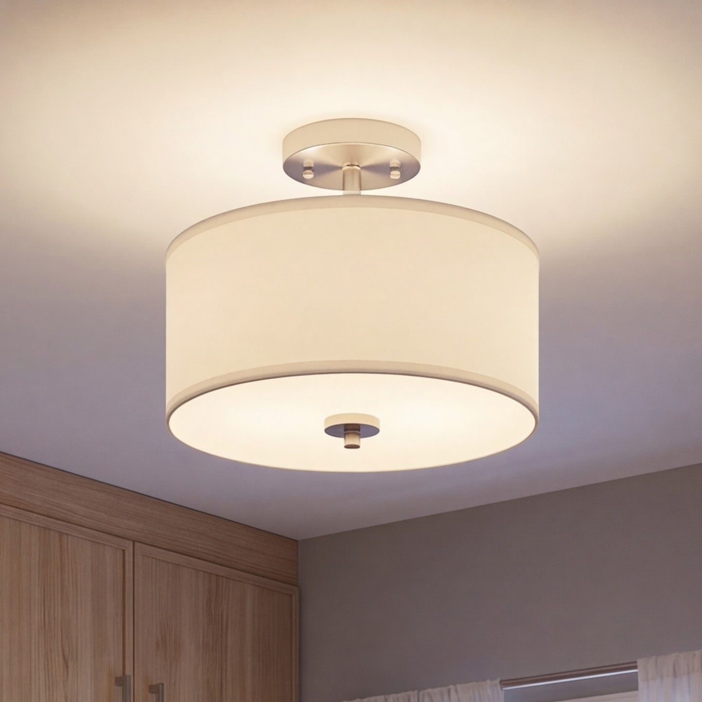 Meridian Modern 2 Light Semi Flush