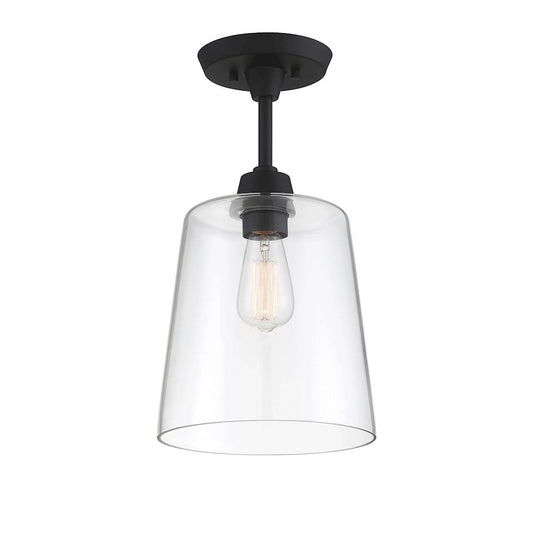 Savoy House 1-Light 17" Ceiling Light, Matte Black - M60010MBK