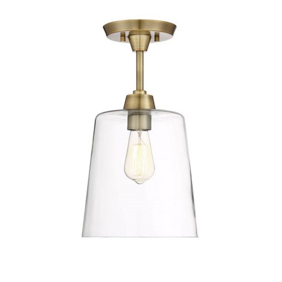 Meridian Modern 1 Light 17" Semi Flush Mount