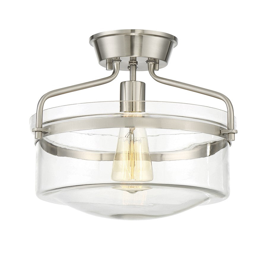 Meridian Modern 1 Light Semi Flush