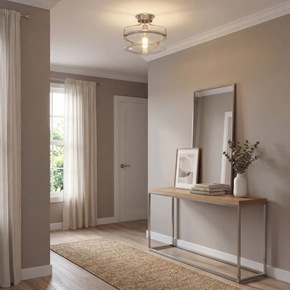 Meridian Modern 1 Light Semi Flush