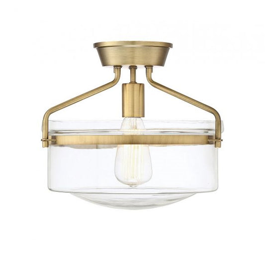 Meridian Modern 1 Light Semi Flush