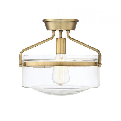 Meridian Modern 1 Light Semi Flush