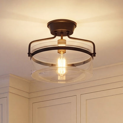 Meridian Modern 1 Light Semi Flush