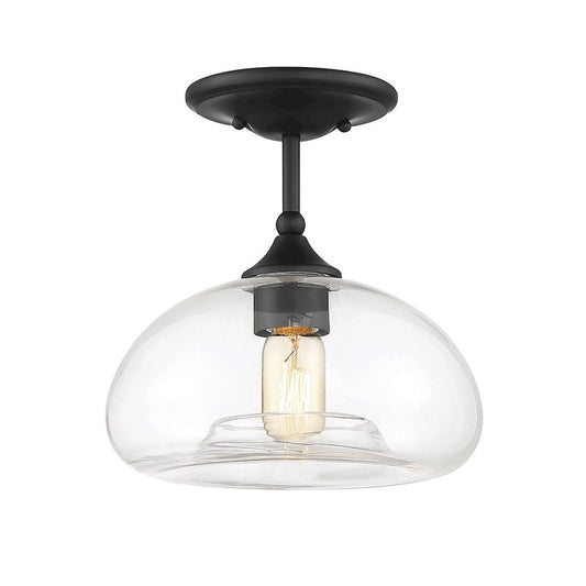 Savoy House 1-Light 11" Ceiling Light, Matte Black - M60017MBK