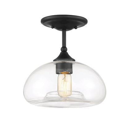 Meridian Modern 1 Light 10" Semi Flush Mount