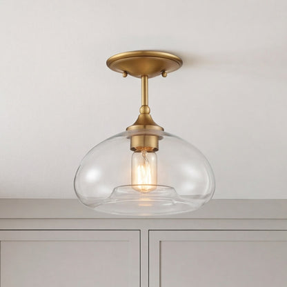 Meridian Modern 1 Light 10" Semi Flush Mount