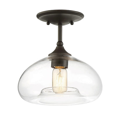 Meridian Modern 1 Light 10" Semi Flush Mount