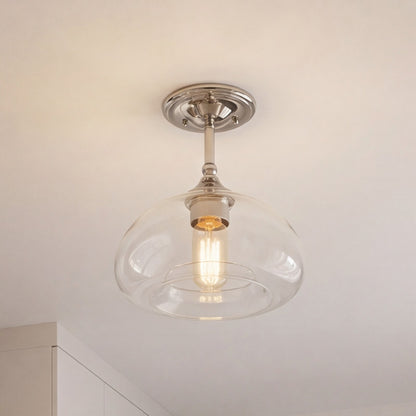 Meridian Modern 1 Light 10" Semi Flush Mount