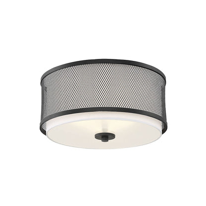 Savoy House 3-Light 15" Ceiling Light, Matte Black