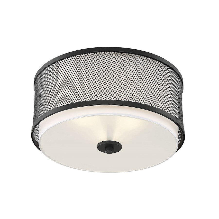 Savoy House 3-Light 15" Ceiling Light, Matte Black