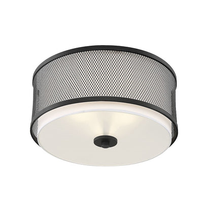 Savoy House 3-Light 15" Ceiling Light, Matte Black