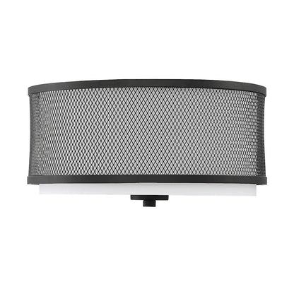 Savoy House 3-Light 15" Ceiling Light, Matte Black