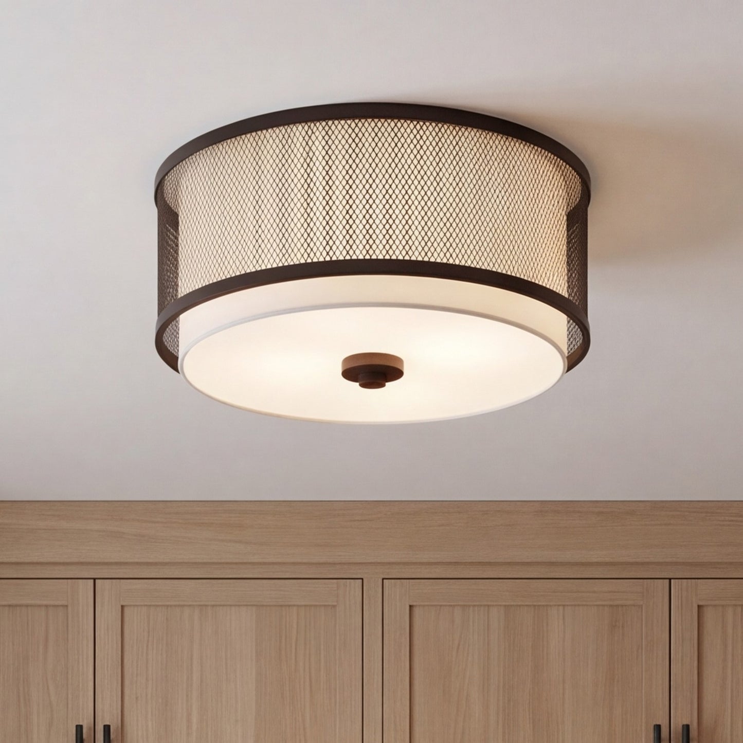 Meridian Modern 3 Light Flush Mount