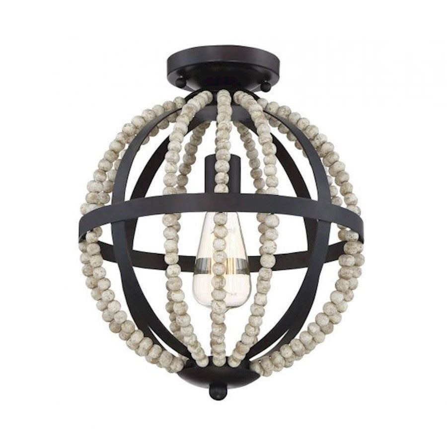 Savoy House 1-Light 15" Ceiling Light, Oil Rubbed Bronze - M60031ORB