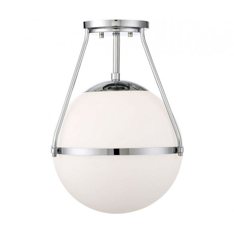 Savoy House 1-Light Ceiling Light, Chrome