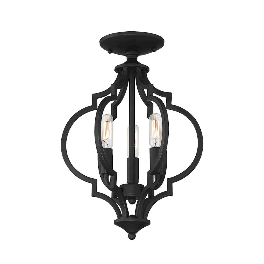 Meridian Transitional 3 Light Convertible Semi Flush Mount