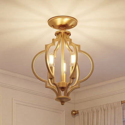 Meridian Transitional 3 Light Convertible Semi Flush Mount