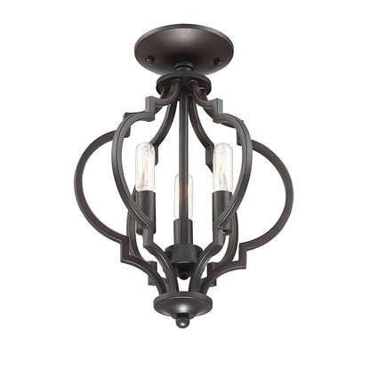 Savoy House 3Lt Convertible Semi-Flush or Pendant, Oil Rubbed Bronze - M60055ORB