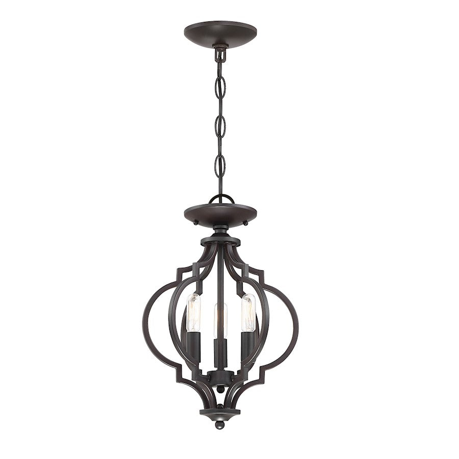 Meridian Transitional 3 Light Convertible Semi Flush Mount