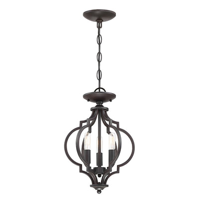 Meridian Transitional 3 Light Convertible Semi Flush Mount