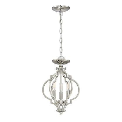 Savoy House 3Lt Convertible Semi-Flush Or Pendant, Nickel