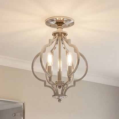Meridian Transitional 3 Light Convertible Semi Flush Mount