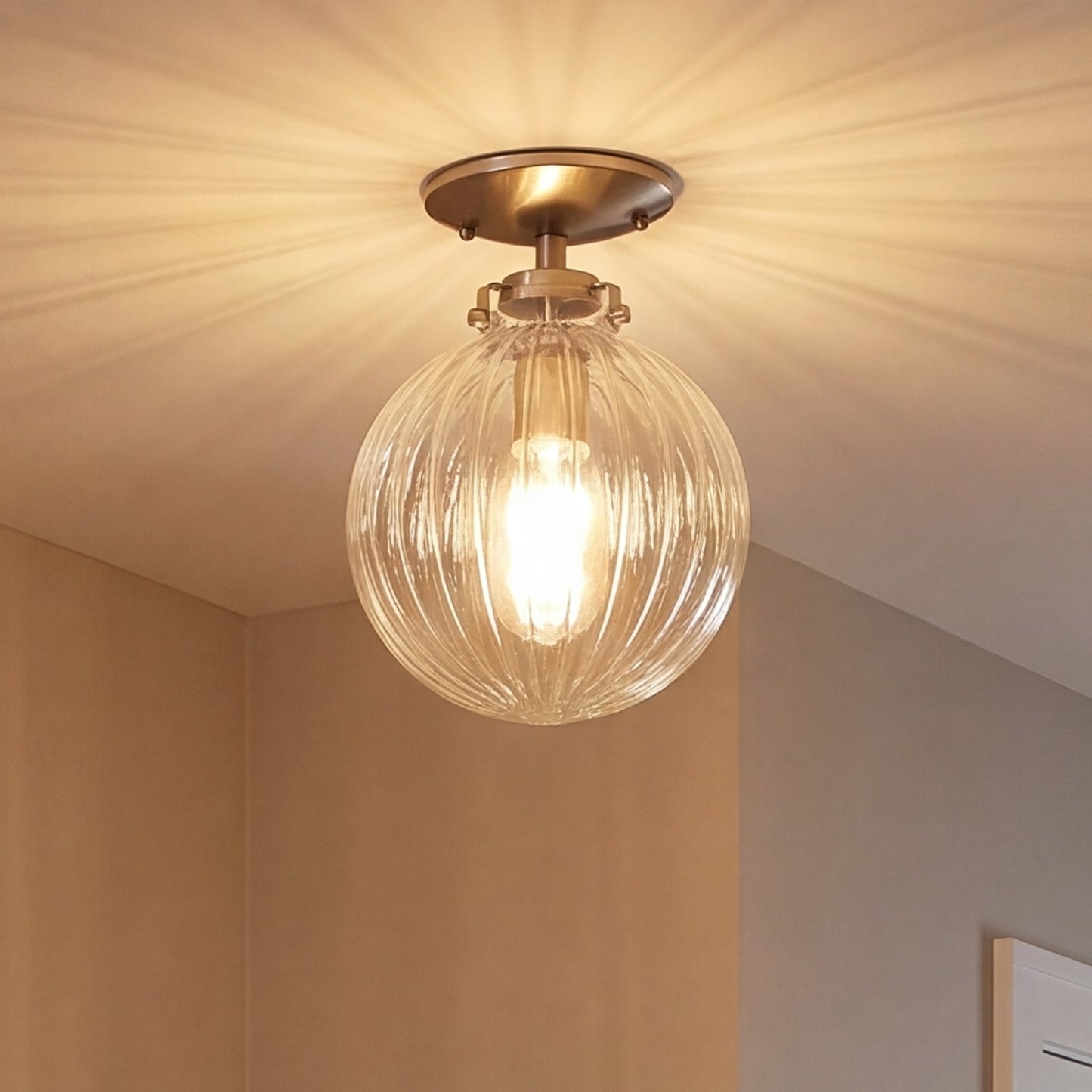Meridian Modern 1 Light Semi Flush Mount