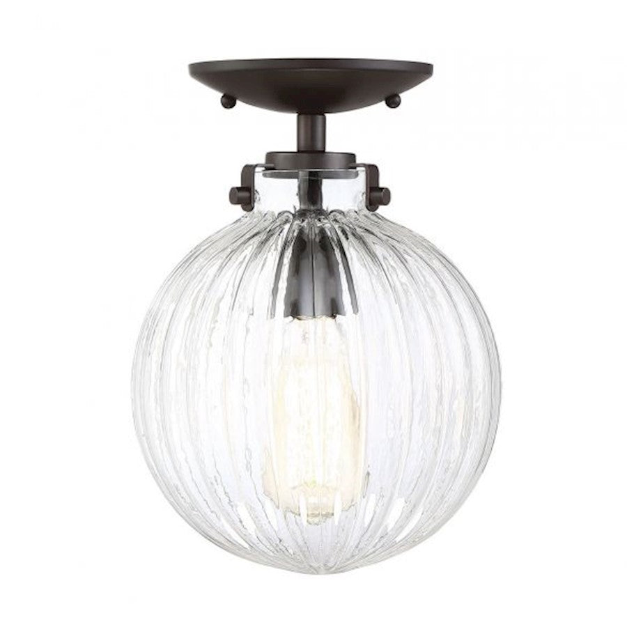 Meridian Modern 1 Light Semi Flush Mount