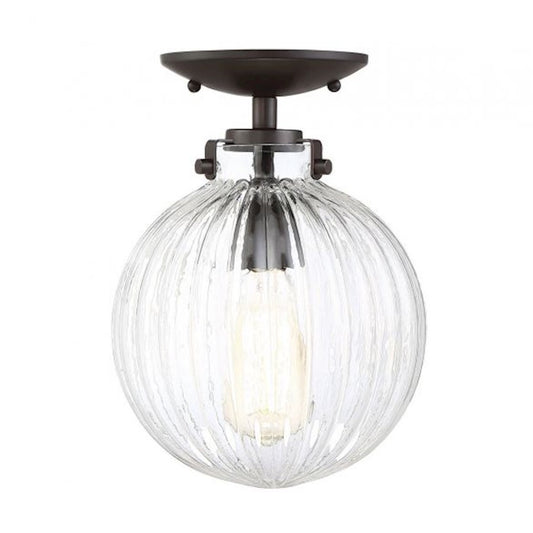 Meridian Modern 1 Light Semi Flush Mount
