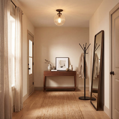 Meridian Modern 1 Light Semi Flush Mount
