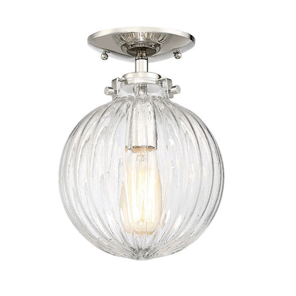Meridian Modern 1 Light Semi Flush Mount
