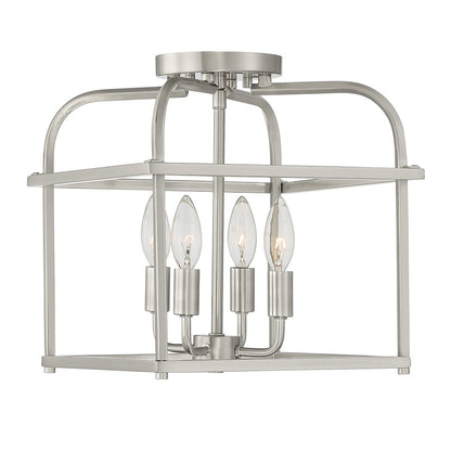 Savoy House 4-Light Ceiling Light, Brushed Nickel