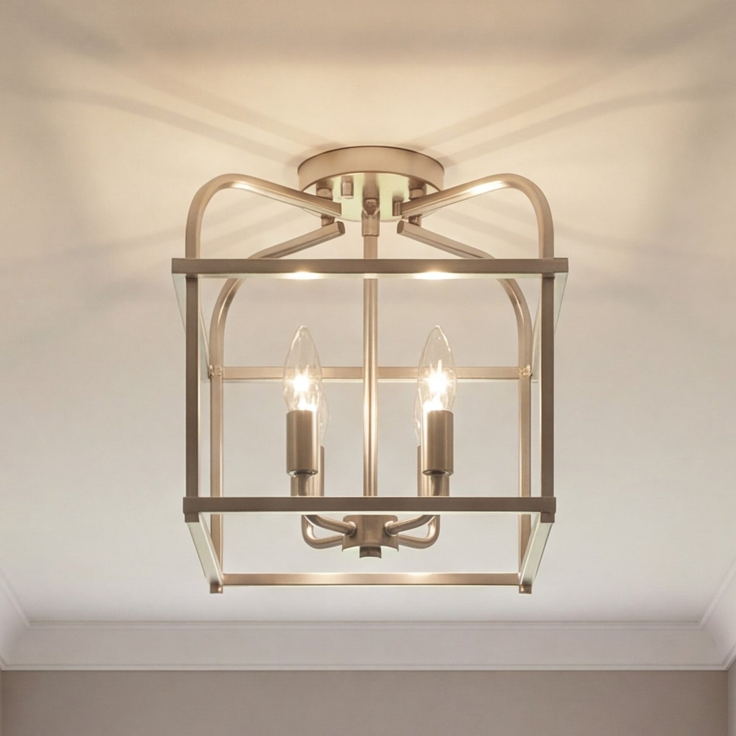 Savoy House 4-Light Ceiling Light, Brushed Nickel