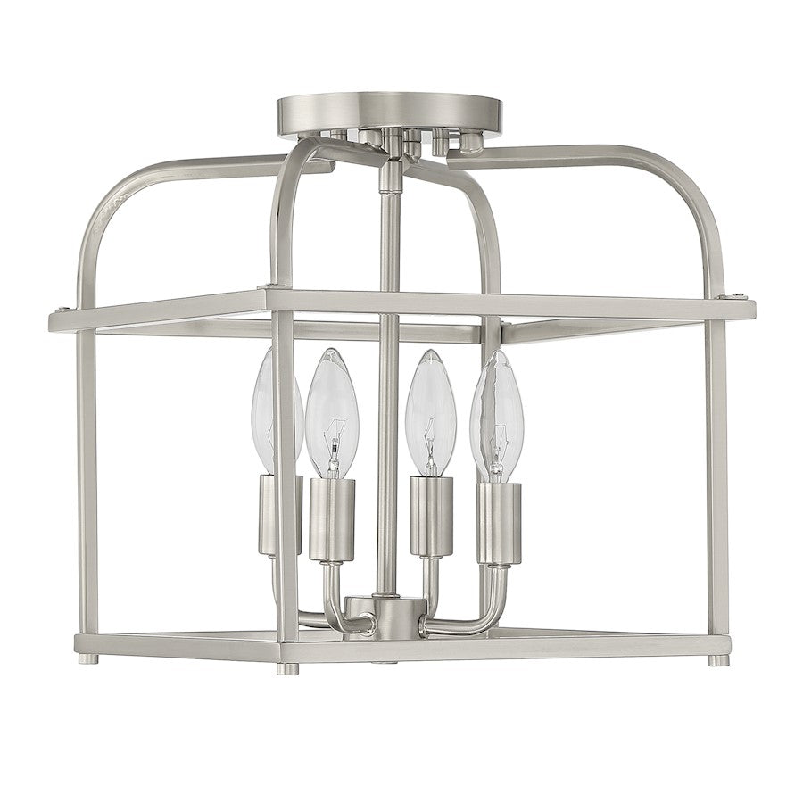 Savoy House 4-Light Ceiling Light, Brushed Nickel