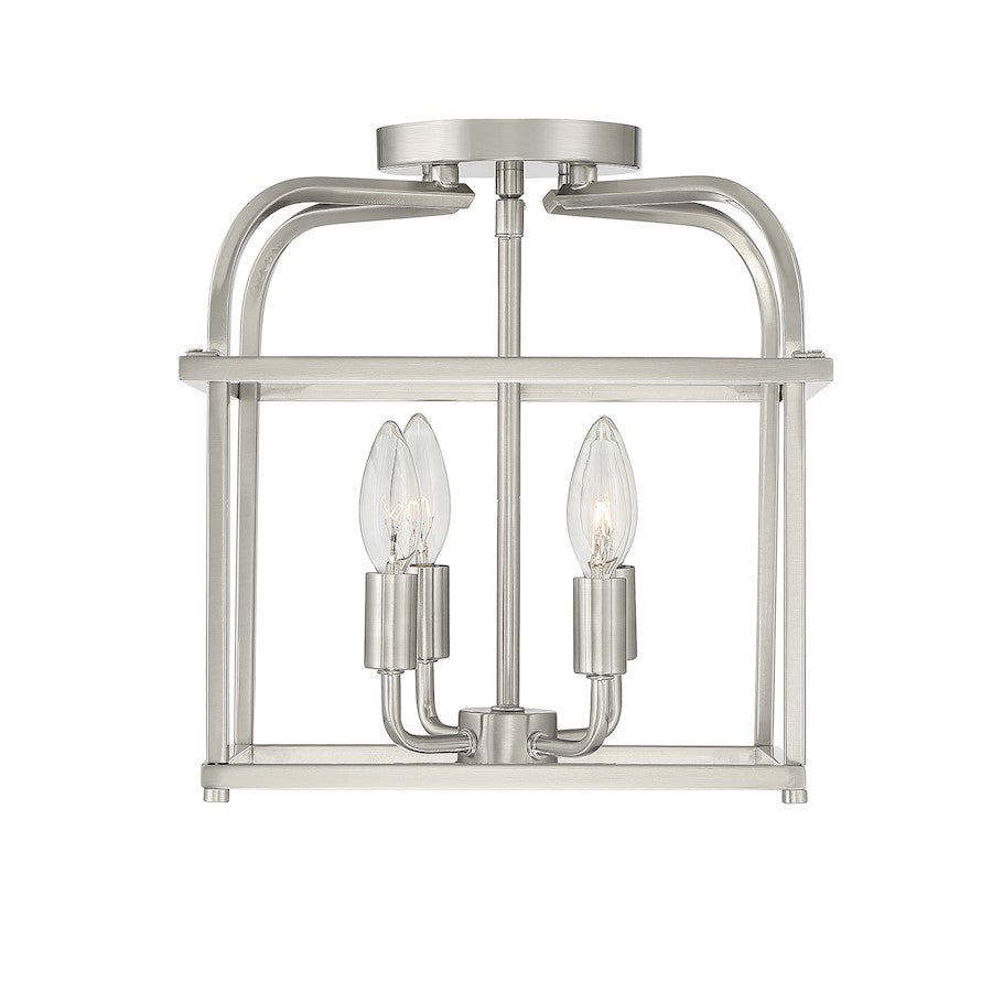 Savoy House 4-Light Ceiling Light, Brushed Nickel