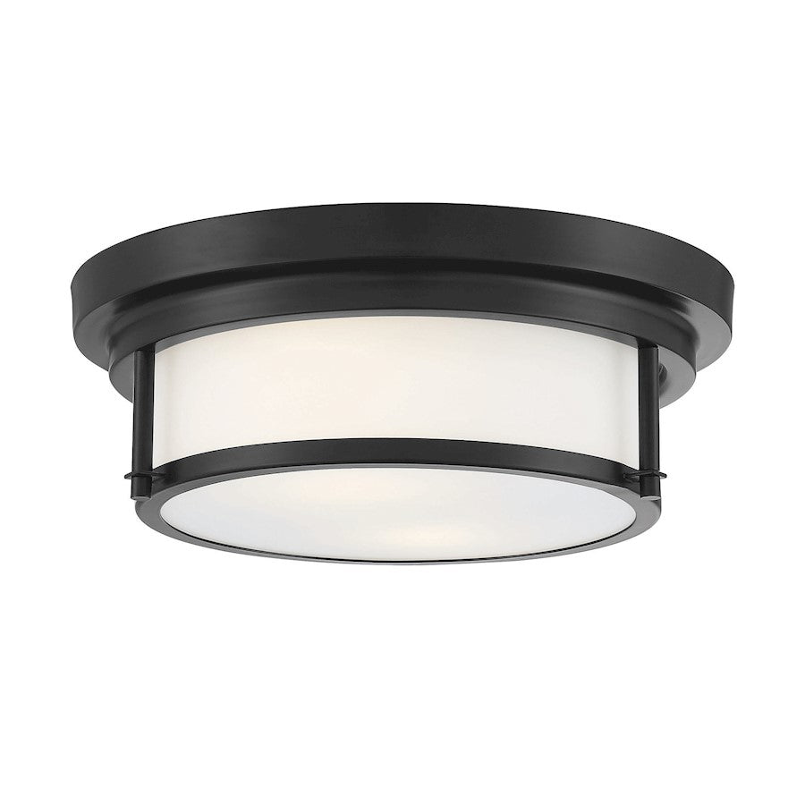 Savoy House 2-Light 4.5" Ceiling Light, Black