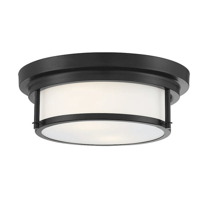 Savoy House 2-Light 4.5" Ceiling Light, Black