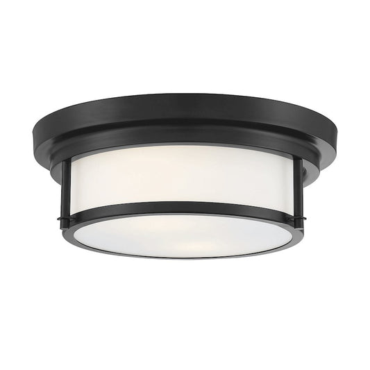 Savoy House 2-Light 4.5" Ceiling Light, Black